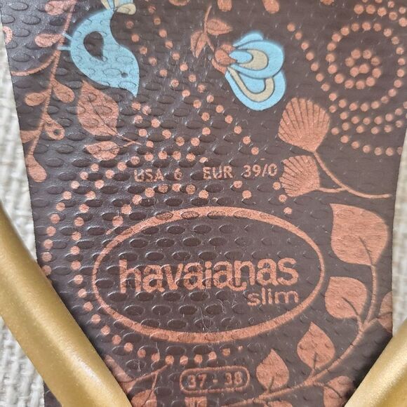 Havaianas Slim Flip Flops Sz 6 - Picture 9 of 10